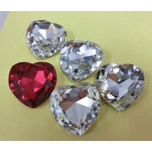 Crystal Crystal Heart Rhinetones Perles pour bijoux fantaisie Pendentif Sw